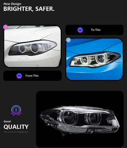 Phares LED blancs 12V 6000K à double lentille pour BMW Série 5 – Accessoires automobiles DRL – Amélioration et optimisation de l'éclairage premium - Product Image 6