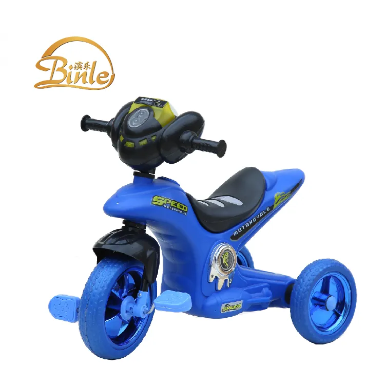 حار بيع سيارة صغيرة للأطفال على اللعب الذكية الأزرق دراجة نارية/موتور ثلاثي <span class=keywords><strong>دورة</strong></span> سيارة لمدة 3 سنوات من العمر الاطفال من الصين