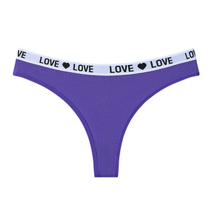 Tangas de Algodón para Mujer al por Mayor, de Moda, Lisas, de Talle Bajo, Sexys, con Espalda en T, Suaves, Transpirables, Ropa Interior Deportiva para Mujer - Product Image 1