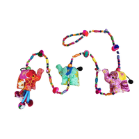 Carillon éolien éléphant Animal en peluche suspendu décoration de la maison salon tenture murale cadeau et artisanat fait à la main