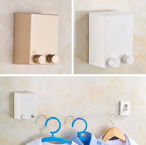 Dây Chuyền Quần Áo Không Đục Lỗ Trong Nhà Cửa Sổ Ngoài Trời Thu Nhỏ Quần Áo Làm Khô Để Treo Quần Áo Mát Mẻ Giá Phơi Kính Thiên Văn - Product Image 6