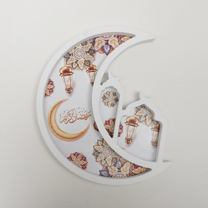 DAMAI EID - Decoración Festiva con Forma de Estrella y Luna, Adornos de Luna y Estrellas, Adornos Colgantes para Ventanas y Paredes, Artesanías de Madera - Product Image 5
