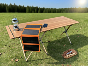 Panneau solaire portable Alecter 28W pliable, tissu imperméable, USB-A 5V 1A, Type-C 5V 3A, certifié CE, léger, pour l'extérieur - Product Image 2