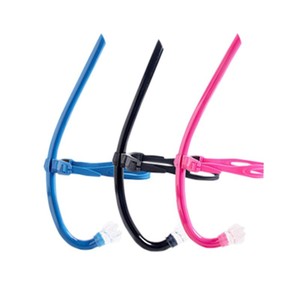 Tube respiratoire frontal en silicone intégral pour la <span class=keywords><strong>plongée</strong></span> libre, idéal pour l'entraînement à la natation et au snorkeling des enfants - Product Image 1
