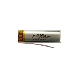 350mah 701250 3.7v lpb पावर jst प्लग कनेक्टर के साथ लिथियम बहुलक आयन बैटरी कोशिकाओं पैक के लिए यूपीएस