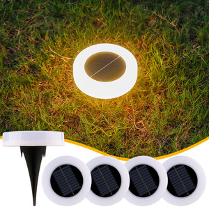 Lámparas Solares de Jardín Xinyao, Lámparas LED Redondas para Césped, Iluminación Exterior para Paisajes - Product Image 1