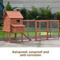 Gallinero Móvil de Madera Maciza en Oferta, con Características Impermeables y Anticorrosivas para la Cría de Gallinas Ponedoras