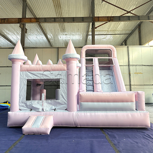 Château gonflable commercial en promotion, combo trampoline et toboggan gonflable pour la location événementielle - Product Image 6