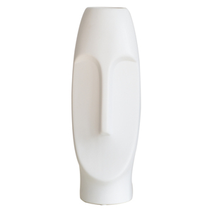 Stile nordico moderno nero bianco testa forma di viso umano tavolo soggiorno vaso di fiori in porcellana ceramica per la decorazione domestica - Product Image 6