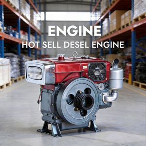 Vente directe usine – Moteur diesel monocylindre 4 temps refroidi par eau 1115 de 24 CV avec démarrage au pied et roulement pour machines - Product Image 1