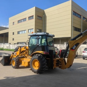 95% New Used CAT420F Mini <b>Excavator</b> Towable Backhoe With Backhoe Digger and Front Loader Used Cat420 Backhoe for Sale - Product Image 1