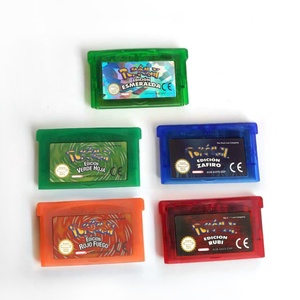 Sapphire Glitter Label LeafGreen Emerald FireRed Ruby 32 Bit Console Card <b>Games</b> Cartridge for GBA - Product Image 1