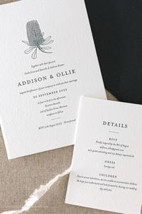 Carte de <span class=keywords><strong>menu</strong></span> d'invitation de luxe papier d'art personnalisé carte d'invitation typographique personnalisée carte de date en relief pour <span class=keywords><strong>mariage</strong></span> - Product Image 3