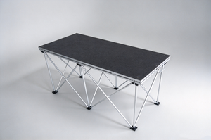 Escenario Móvil de Aluminio, Plataforma de Escenario Portátil, Podio con Patas Plegables - Product Image 1