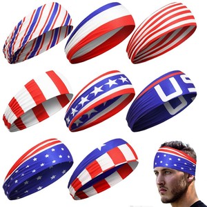 Knitted fabric 95% polyester 5% spandex 180g silk sweatbands headbands with logo custom printing yoga sports headband