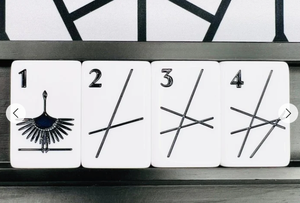 White Black Mahjong Tiles Art Design Number Pattern Game Pieces for Mahjong <b>Table</b> Play - Product Image 3