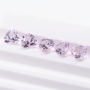 Chất lượng hàng đầu 1 # ánh sáng màu hồng hình trái tim phòng thí nghiệm tạo ra <span class=keywords><strong>Corundum</strong></span> <span class=keywords><strong>Ruby</strong></span> Gems đối với trang sức làm - Product Image 3