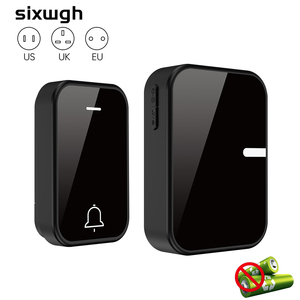 <span class=keywords><strong>Campanello</strong></span> <span class=keywords><strong>Wireless</strong></span> <span class=keywords><strong>Senza</strong></span> <span class=keywords><strong>Batteria</strong></span> SIXWGH IP44, RF433, Autoalimentato Cinetico, Spina EU, Impermeabile, Installazione Facile 1 a 1 - Product Image 2