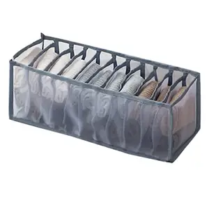 Schlafsaal Schrank Organizer für Socken nach Hause getrennt Unterwäsche Aufbewahrung sbox 7 Gitter BH Organizer faltbare Schublade Organizer