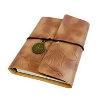 A6 Individuelles Notizbuch mit Weichem Kunstleder-Einband, Geprägtem Logo, Reisejournal, Planer, Elastischem Band, Loseblattbindung, A5-Format als Geschenk