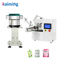 Machine de remplissage automatique de sachets à bec verseur, machine de remplissage de liquides avec machine de remplissage de jus et d'eau de table avec servomoteur pour usine