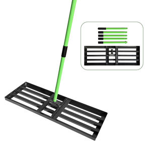 Râteau de nivellement manuel pour pelouse et jardin, <span class=keywords><strong>grand</strong></span> format, pour sable et terrains de golf, avec tige à 5 sections - Product Image 1
