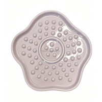 Gamelle en céramique pour animaux de compagnie, à alimentation lente, tapis de léchage peu profond, respectueux des moustaches, pour chat et chien, compatible micro-ondes et lave-vaisselle