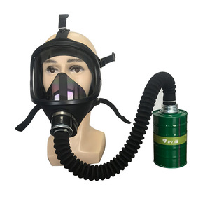 Pabrik grosir MF14 masker <span class=keywords><strong>Gas</strong></span> wajah penuh dengan 0.5m tabung udara dapat digunakan kembali 3-lapisan kartrid perlindungan amonia - Product Image 6