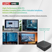Casing PC Desktop Mini-ITX LCFC-P02 Plastik Kecil - Desain Horizontal dengan Kipas Pendingin Siap Kirim, Siap untuk Perakitan Mini PC, Tersedia
