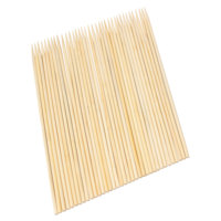 Brochettes jetables en bambou résistantes à la chaleur 5,0 mm * 28 cm pour barbecue