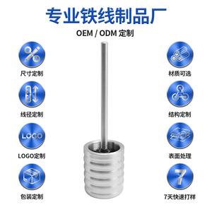 Toilet <b>Brush</b> Set 304 Stainless Steel Long Handle Durable <b>Round</b> <b>Brush</b> Rust Resistant Bathroom Cleaning Tool - Product Image 5