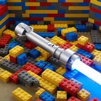 Pedang Laser Mainan Grosir Murah, Lightsaber Dueling Berat Baselit RGB 34 Suara, Gerakan Halus, Gagang Logam, Efek Suara FX
