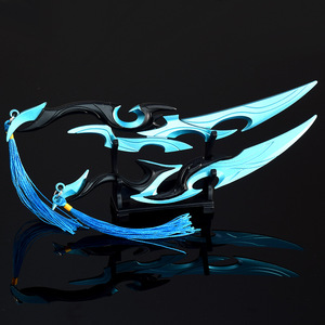 Ehre Könige Lan Tide hunter Blüte 22CM Legierung Metall Handwerk Anime Schlüssel bund Anhänger Modell Geschenk für Sammlerstücke Schwert - Product Image 4