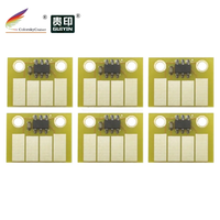 Puce de réinitialisation automatique permanente ARC-H72 pour HP 72 DesignJet T610 T1100 T1200 T770 T790 T1300 T2300 - BK MK C M Y GY - 130ml