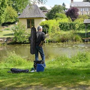 Bolsa de almacenamiento para silla plegable portátil, rectangular, negra, 210D, 420D, 600D, para viajes de acampada al aire libre, uso en el vehículo - Product Image 2