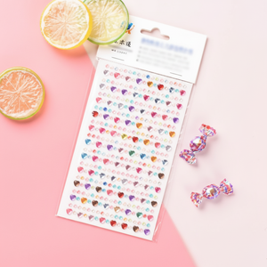 Adesivo gioiello di cristallo epossidico 3D adesivo gioiello viso decorativo per Design-TY59 interni - Product Image 1