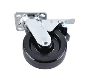 Quelle Fabrik produkte 6 X2 Schwenkbares Hochleistungs-Phenolaldehyd-Castet-Rad mit hoher Temperatur beständigkeit und Doppel bremse - Product Image 6