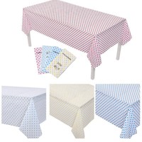 Nouvelle arrivée Nappe jetable en matériau PEVA Décorations de fête Imperméable et anti-taches