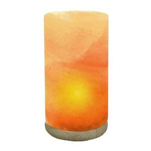 Lampe de sel de l'Himalaya ronde polie en pierre naturelle, style moderne, décoration d'intérieur, éclairage d'ambiance, accent de table - Grande Vente - Product Image 1