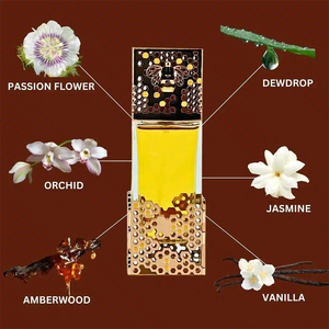 Parfum en spray pour femmes arabes, aux notes florales fruitées, luxueux, écologique, longue durée, pour usage quotidien, taille standard, vente en gros - Product Image 2