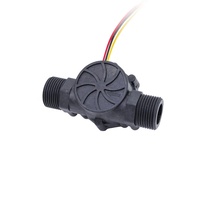 Capteur de débit d'eau à filetage mâle G1 "2-100L/min Débitmètre en PP Capteur de débit d'eau magnétique