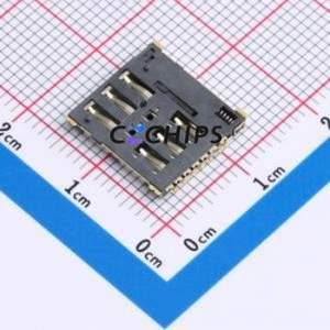 SIM8065-6-1-14-01-A SIM Card Connector Connector Self-Return Type Nano SIM Card 1.37mm - Product Image 2