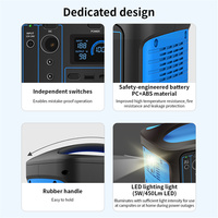 Centrale électrique portable 2000w 1000w Lifepo4 batterie 600w 500w générateur solaire centrales électriques pour la maison Camping en plein air