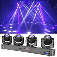 WANRAYW 2024 Luces de Cabeza Móviles LED Sharpy de Alta Calidad 4*32W 4en1 para DJ, Bar, Escenario, KTV, Luces de 4 Haces