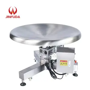 Full 304 stainless steel rotary accumulation bag turning packing table manufacturer price for packing industry efficiency