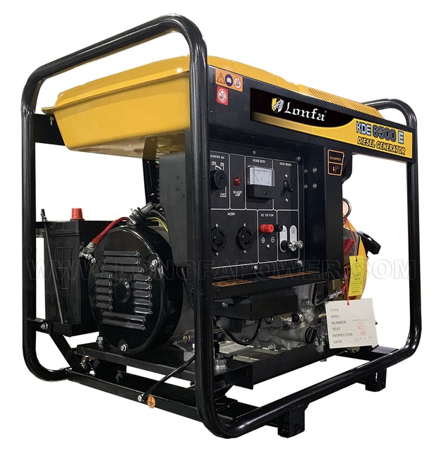 KIPOR KDE 5kva 5kw 6kw 7kw 8kw 10kw Low Fuel Consumption Open Frame Portable Single/ Three Phase diesel Generator  for Home Use