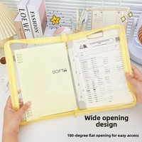 Nouvelle pochette transparente en PVC pour documents numériques avec fermeture éclair, classeur d'examen pour étudiants, rangement de feuilles A4, WC0001 Chine Zhejiang