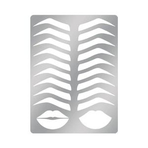 Pochoirs à sourcils durables en acier inoxydable OEM pour outil de cartographie Microblading PMU Starter - Product Image 1