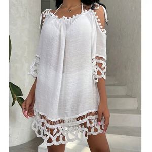 Vestido de Playa de Cachemir y Chifón para Mujer, Estilo Dulce y Natural, para el Verano - Product Image 5
