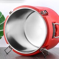 SUNMAX baril de boisson portable isolé en PP matériau seau de transport thermique pour eau café lait thé autres rhumes